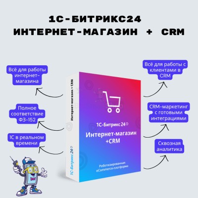 Программа для ЭВМ "1С-Битрикс24". Лицензия Интернет-магазин + CRM (12 мес.) - купить в Красносельском